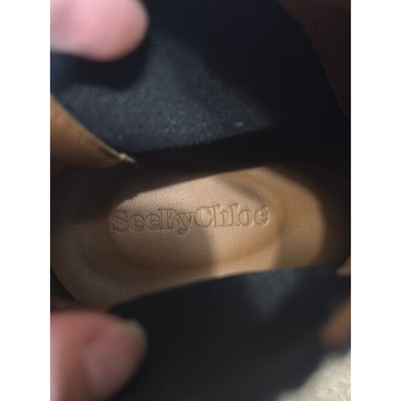 See by Chloe Mallory Leather Chelsea Booties black size ??? $475 - Picture 6 of 8